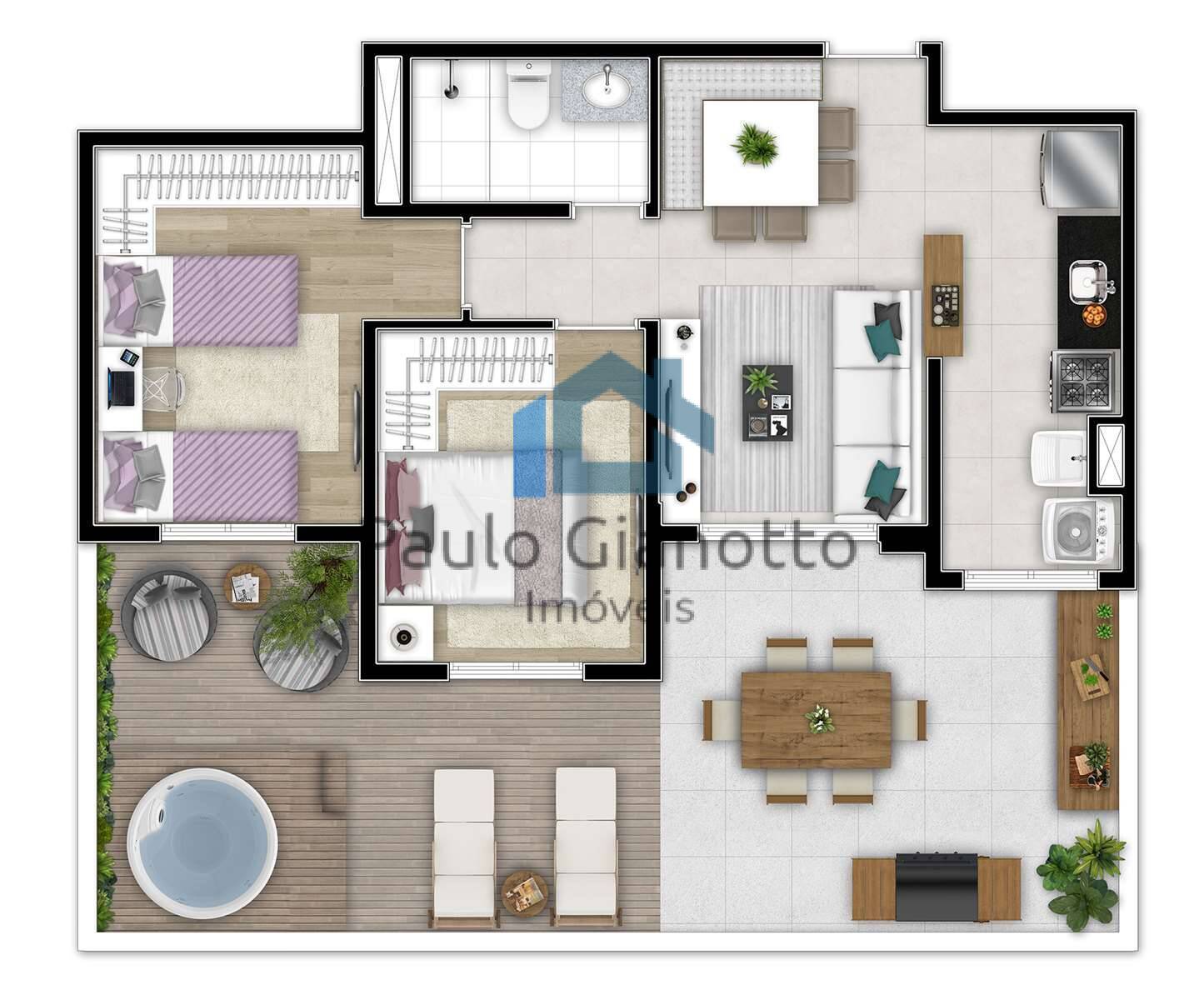 Apartamento à venda com 2 quartos, 85m² - Foto 4